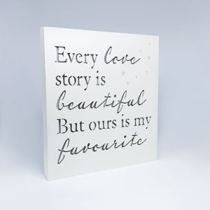 Light Up Love Story Plaque