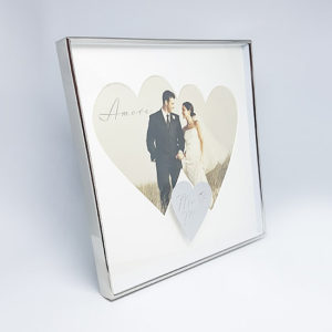 Double Heart Mr & Mrs Frame
