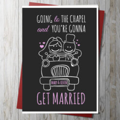 Going to the Chapel Wedding Card (Personalise)