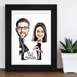 Mr and Mrs Caricature