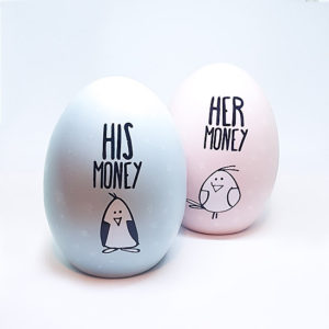 Eggcellent Set Of His & Her Nest Eggs