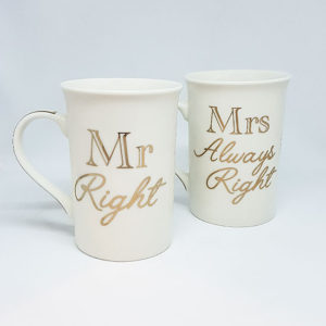 Mr & Mrs Right Cups