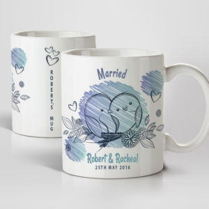 True Love Birds His & Her Wedding Mugs