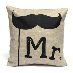Mr Printed Cushion Cover