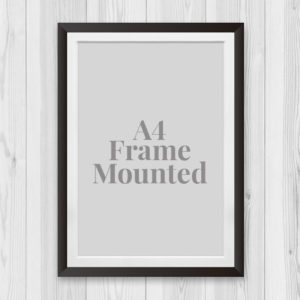 On One Knee, Mounted Frame & Chalkboard Countdown (Copy)