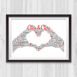 Personalised Named & Framed Wedding Gift