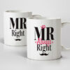 Mr Right & Mr Always Right Wedding Mugs (Same Sex Male 2 Mugs)