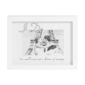 Wooden Wedding Frame With "I Do" Text