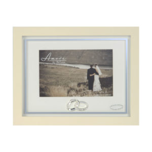 Crystal Rings Wedding Frame