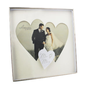 Double Heart Mr & Mrs Frame