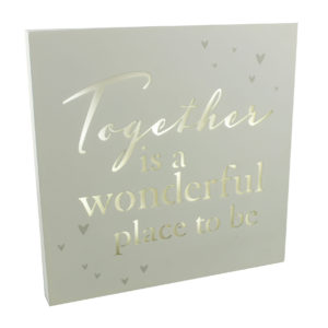 Light Up Together Plaque