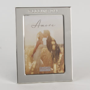 Debossed Wedding Day Frame