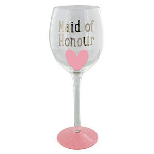 Maid of Honour - Coll Pink Wine Glass