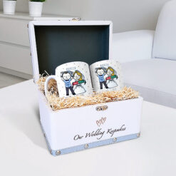 Our Wedding Keepsake Box With GAA mugs