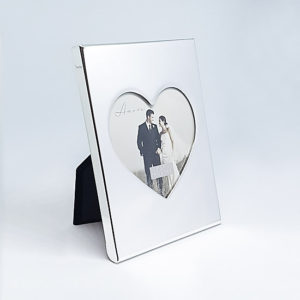 Silverplated Heart Frame 3x3