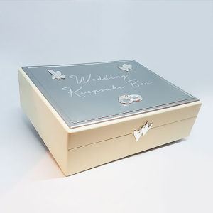 Wedding Keepsake Box With Crystals