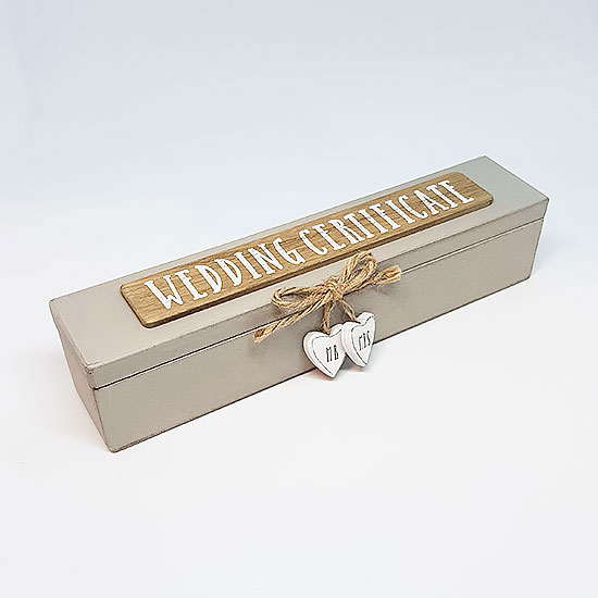 Wooden Wedding Certificate Holder