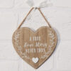 A True Love Story MDF Heart Plaque