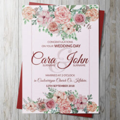 Congratulations on your Wedding Day - Personalised Card