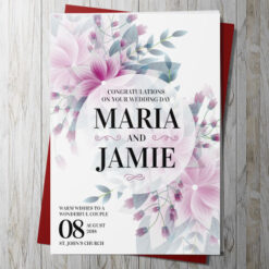 Warm Wishes Wedding Card (Personalise)