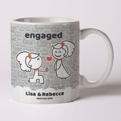 2 Gals Engagement Mugs