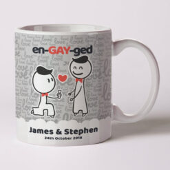 2 Guys en-GAY-ged Mugs