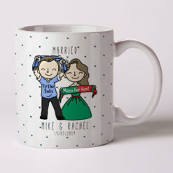 The Supporters Wedding Mugs 2 (Customisable Set of 2 Mugs)