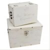 Set of 2 Luxury Wedding Day Keepsake Boxes