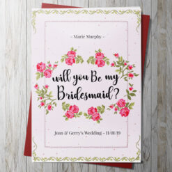 Will you Be my Bridesmaid? 2 – Personalised Card