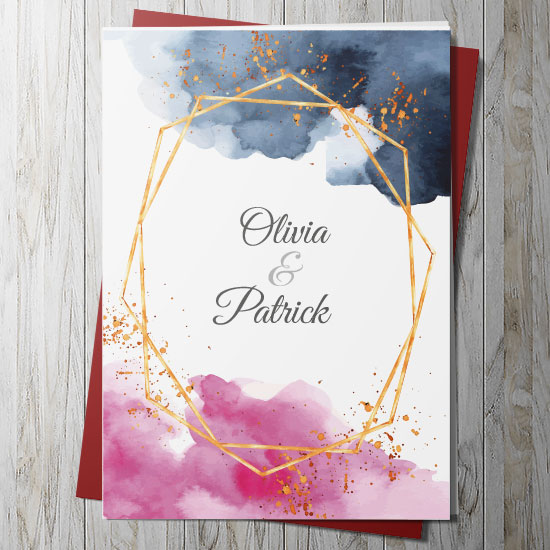Simply Divine Wedding Card