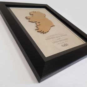 Bespoke 3D Wood Where We Got Married - Image 3