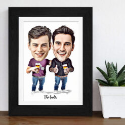 2 Guys Caricature 2