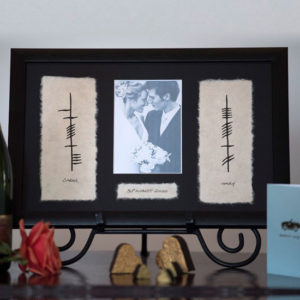 Ogham Wedding Plaque