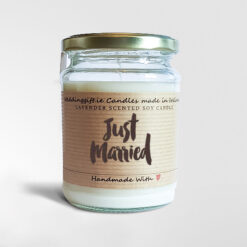 just married candle
