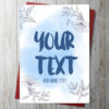Add Your Own Text Card 3 - Blue