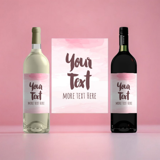 Your Own Text Wine - Red