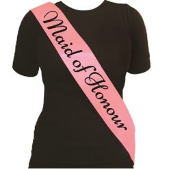 Maid Of Honour Pink Sash