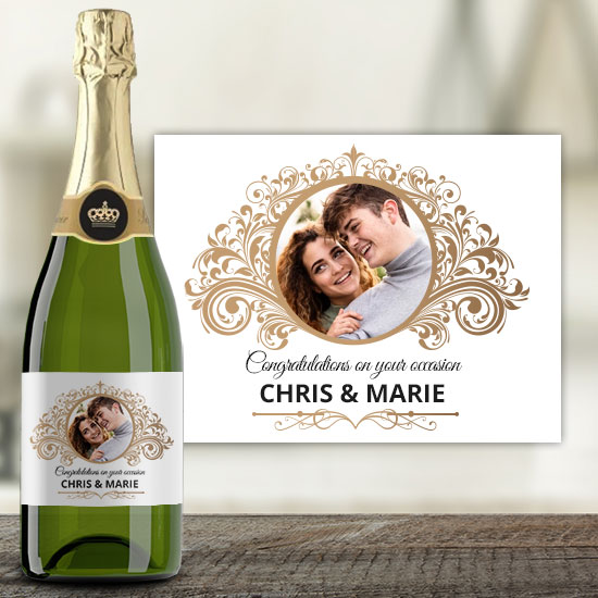 Personalised Photo Upload Champagne