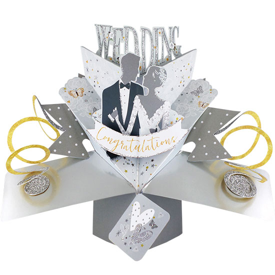 Wedding Day Pop Up Card (Bride & Groom)