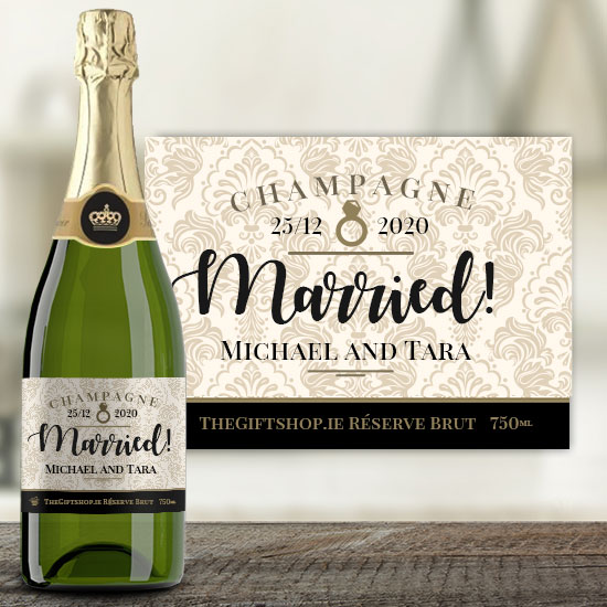 Married! Champagne (Personalised)