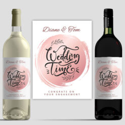 Wedding Time Personalised Wine
