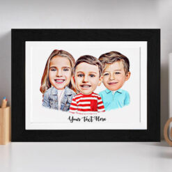3 Person Portrait Style Caricature