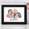 4 person caricature