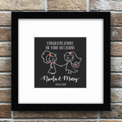 Mrs and Mrs Box Frame (SAME SEX FEMALE)