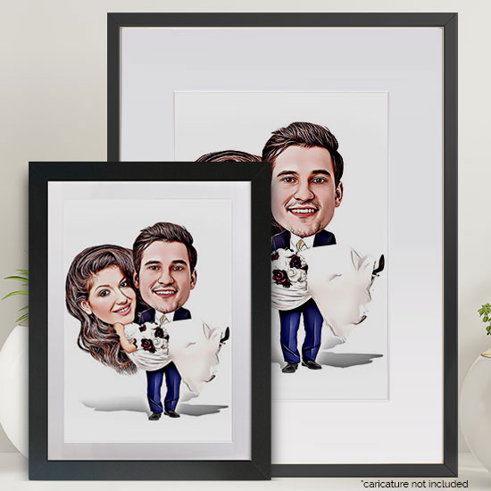 Larger frame / Signing board - for a caricature (450mm x 555mm) - Image 3