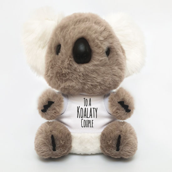 To a koalaty couple teddy (photo upload optional)