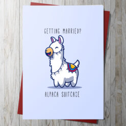 Alpaca Suitcase Card
