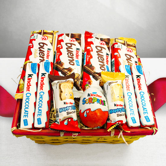 The Mini Kinder Basket Chocolates Delivered Ireland