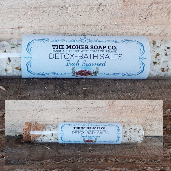 Irish Seaweed Detox Bath Salts Vial Skincare Body Scrubs Ireland