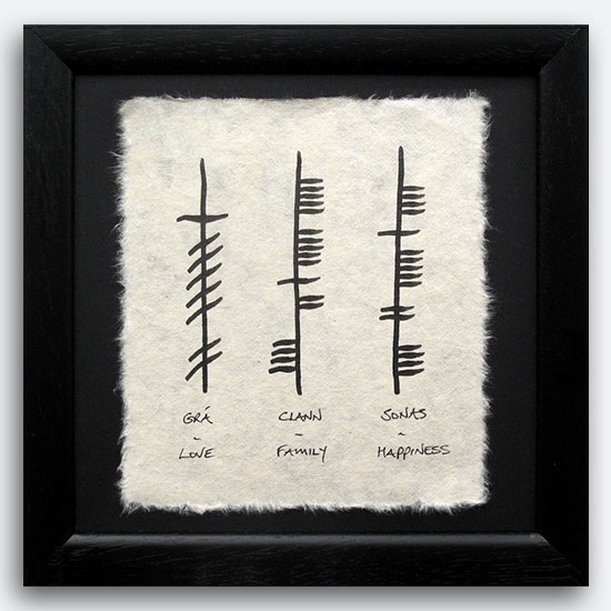 Love Family Happiness Ogham (Small)